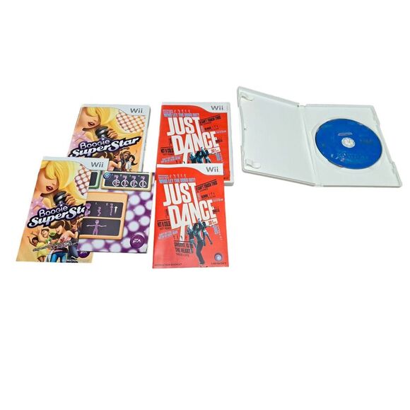 Just Dance Dance Dance Revolution Hottest Party Boogie SuperStar Lot 3 Wii Games - Picture 1 of 16